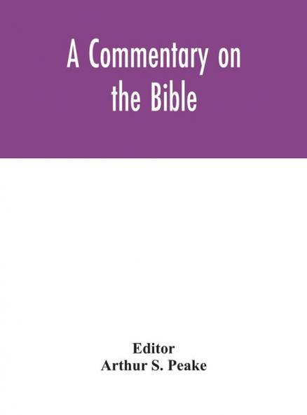 A commentary on the Bible