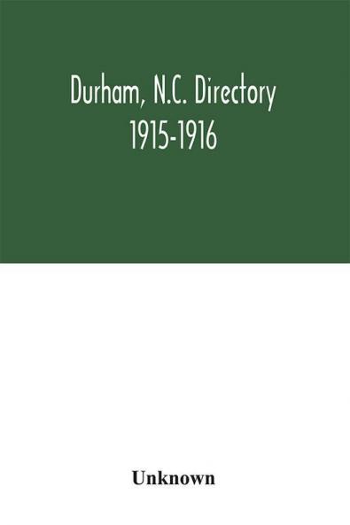 Durham N.C. directory 1915-1916