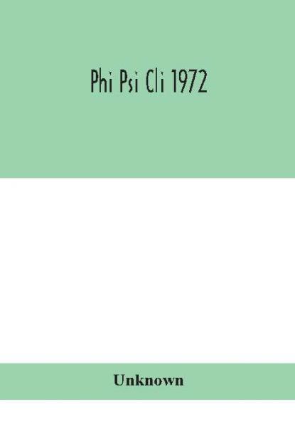 Phi Psi Cli 1972