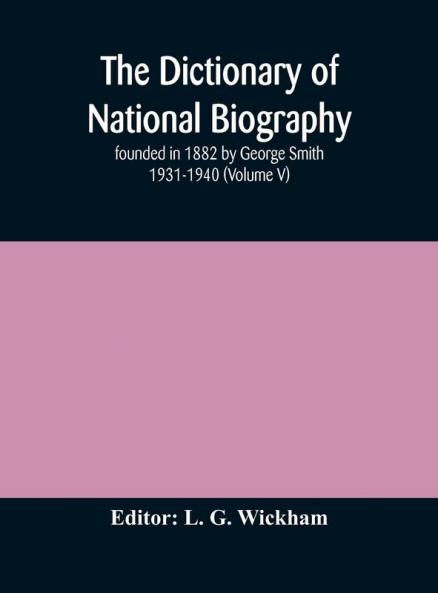The dictionary of national biography
