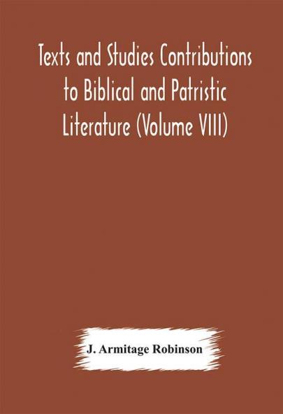 Texts and Studies Contributions to Biblical and Patristic Literature (Volume VIII) No. 1 The liturgical homilies of Narsai