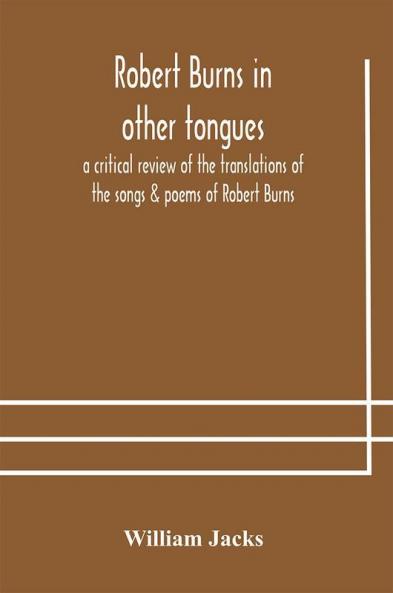 Robert Burns in other tongues