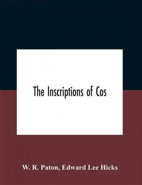 The Inscriptions Of Cos