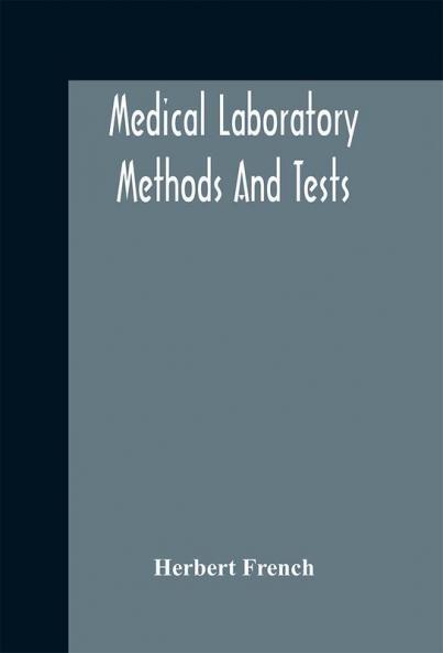Medical Laboratory Methods And Tests
