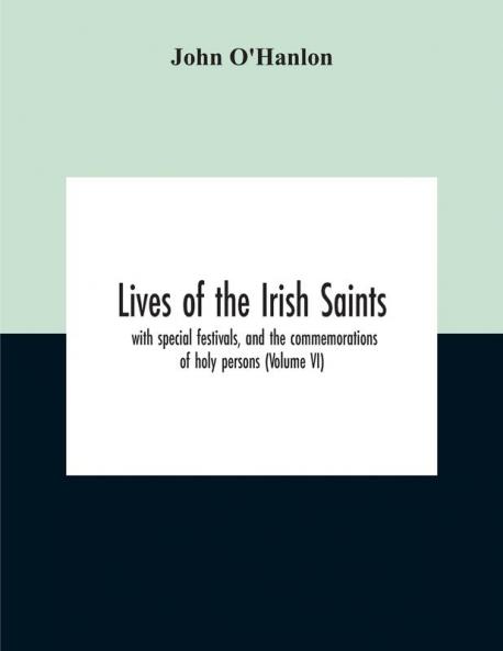 Lives Of The Irish Saints