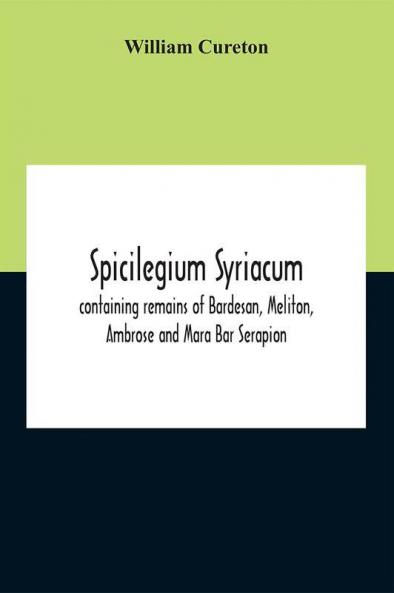 Spicilegium Syriacum
