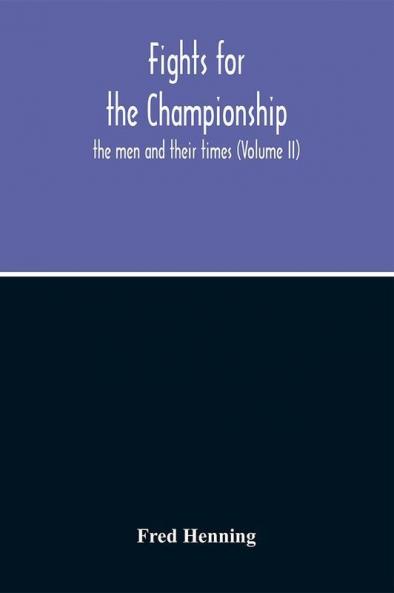 Fights For The Championship