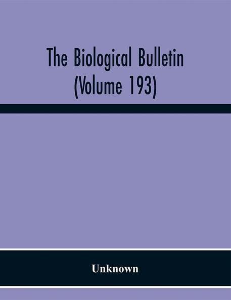 The Biological Bulletin (Volume 193)