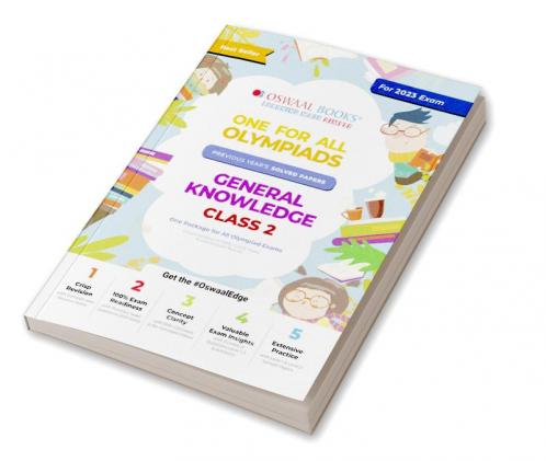 One for All Olympiad Previous Years' Solved Papers Class-2 General Knowledge Book (For 2022 Exam)