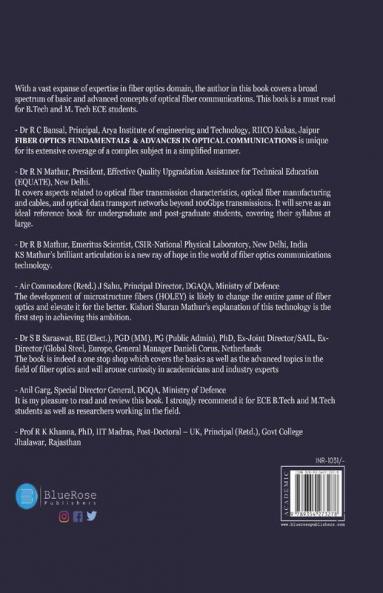 Fiber Optics Fundamentals And Advances In Optical Communications