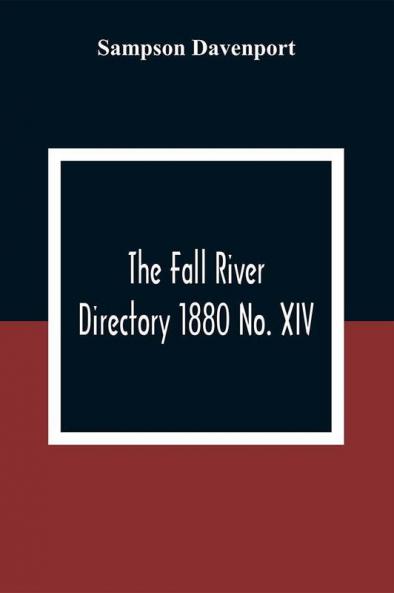 The Fall River Directory 1880 No. XIV
