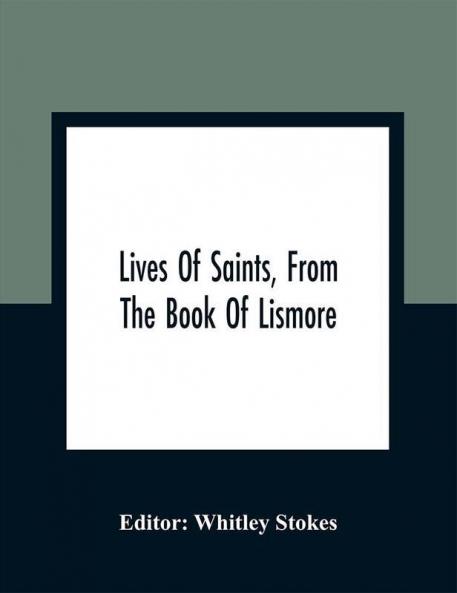 Lives Of Saints From The Book Of Lismore