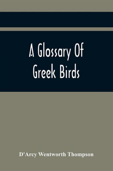 A Glossary Of Greek Birds