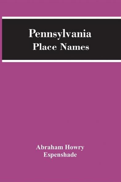 Pennsylvania Place Names