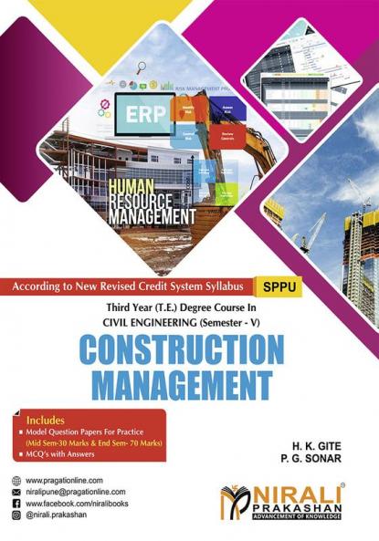 CONSTRUCTION MANAGEMENT (Third Year TY (TE) Degree Civile Engineering Semester 5)