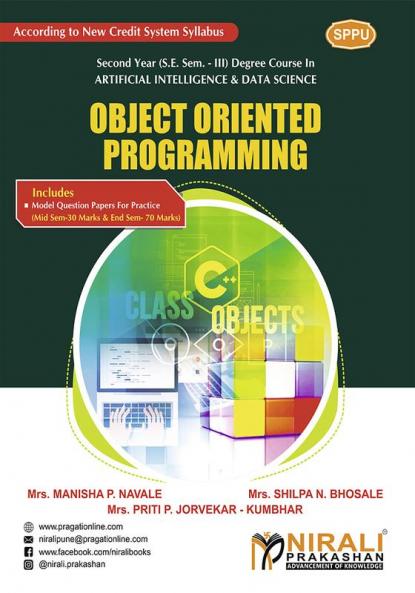 OBJECT ORIENTED PROGRAMMING (Second Year (S.E.) Degree Artificial Intelligence & Data Science Semester 3)
