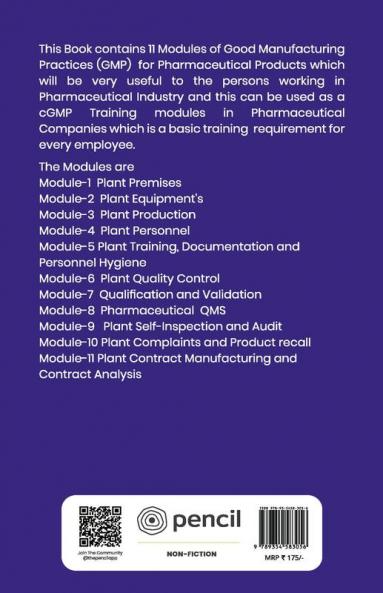 Good Manufacturing Practices  Modules for Pharmaceutical Products