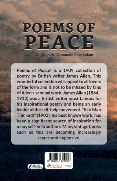 Poems Of Peace Including The Lyrical-dramatic Poem Eolaus