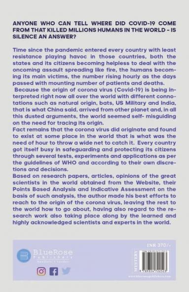 ANYONE WHO CAN TELL WHERE DID COVID-19 COME FROM THAT KILLED MILLIONS HUMANS IN THE WORLD - IS SILENCE AN ANSWER?