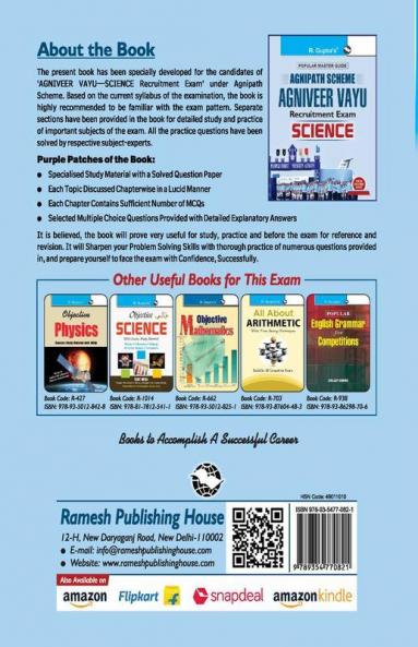 Agnipath : AGNIVEER VAYU (SCIENCE) Air Force Exam Guide