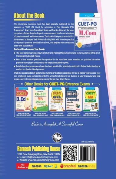 CUET-PG  : M.Com Entrance Exam Guide