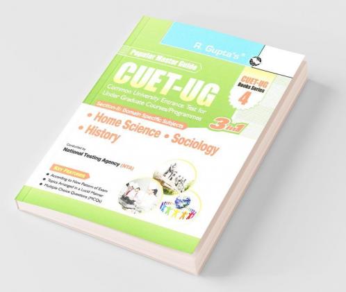 CUET-UG : Section-II (Domain Specific Subjects : Home Science Sociology History) Entrance Test (Books Series-4)