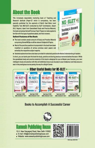 NE-SLET : Teaching and Research Aptitude (Paper-I) Exam Guide