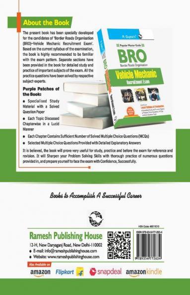 BRO : Vehicle Mechanic Recruitment Exam Guide