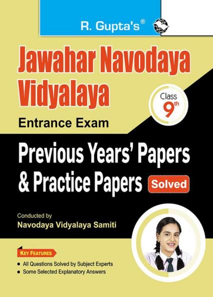 Jawahar Navodaya Vidyalaya (Class 9th) Entrance Exam – Previous Years' Papers & Practice Papers (Solved)