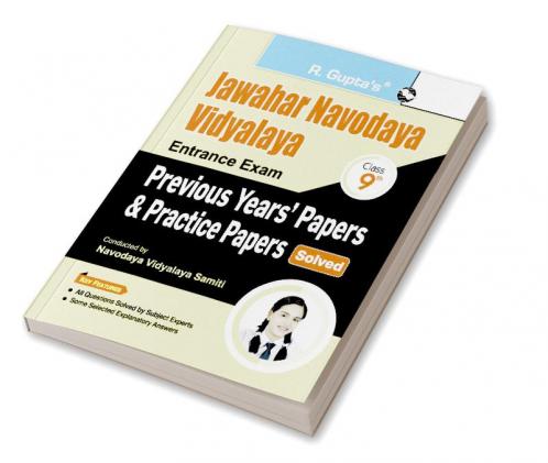 Jawahar Navodaya Vidyalaya (Class 9th) Entrance Exam – Previous Years' Papers & Practice Papers (Solved)