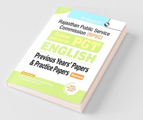 RPSC : School Lecturer (PGT) English – Previous Years' Papers & Practice Papers (Solved)