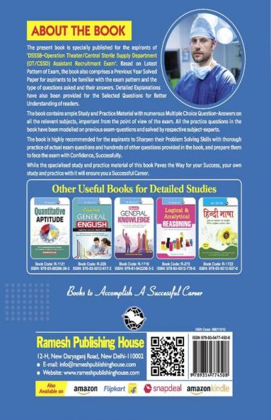 DSSSB : OT/CSSD Assistant Recruitment Exam Guide