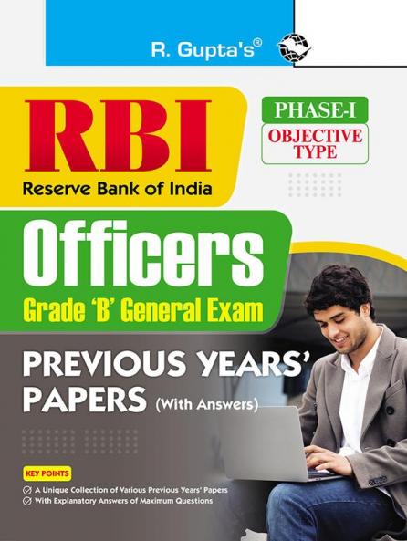 RBI Officers (Grade 'B' General Exam) Previous Years' Papers (With Answers) (Phase-I : Objective Type)