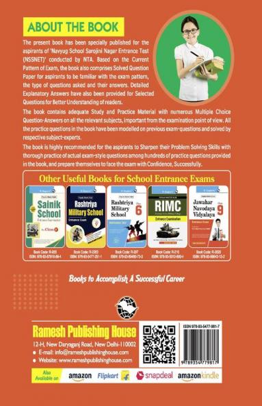 NSSNET : Navyug School Sarojini Nagar Entrance Test Guide (for Class VI & VII)