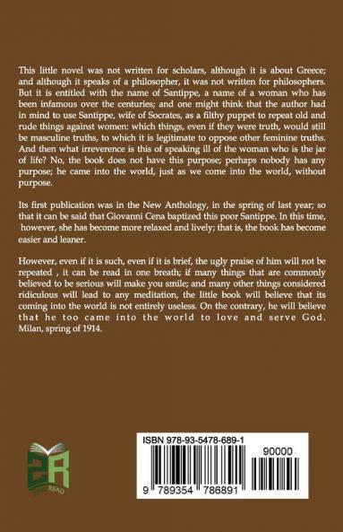 Santippe: Small novel between the ancient and the modern