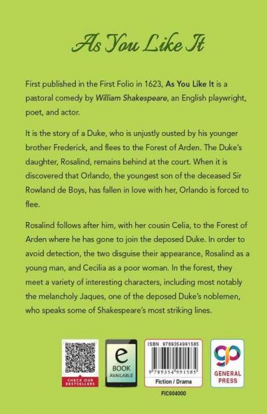 As You Like It (Hardcover Library Edition)