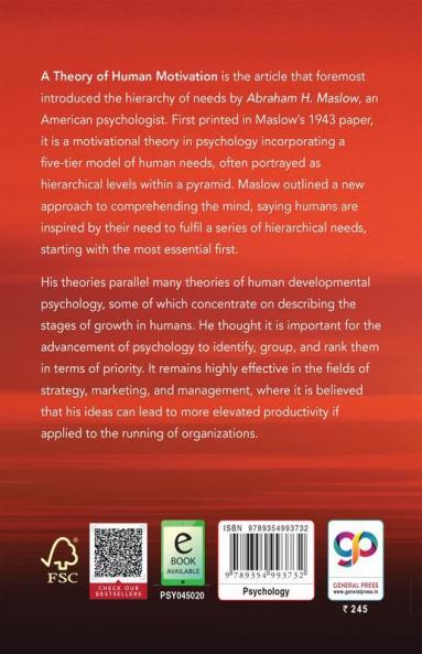A Theory of Human Motivation
