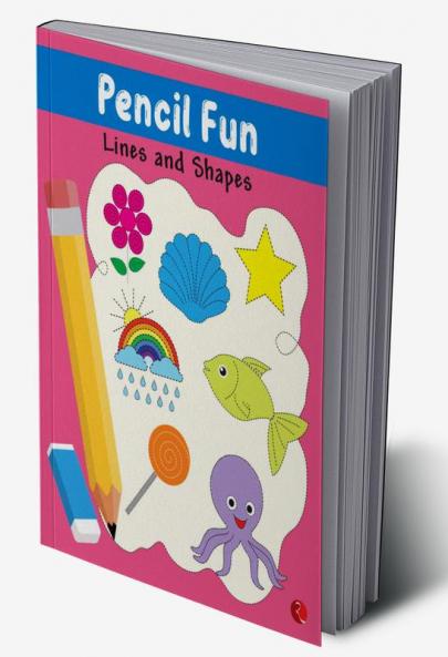 PENCIL FUN: Lines and Shapes Book of Pencil Control Practice Pattern Writing (Full Color Pages)
