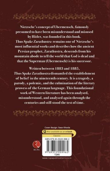 Thus Spake Zarathustra: A Book For All An None