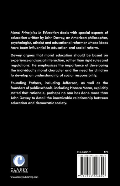 Moral Principles in Education