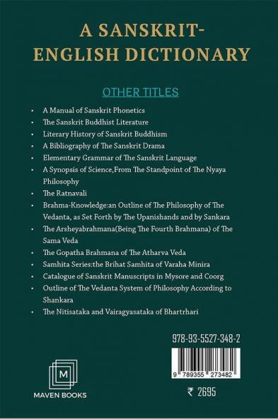 A SANSKRIT ENGLISH DICTIONARY