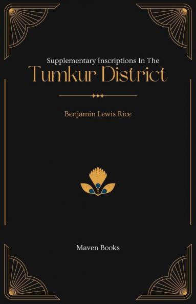 Supplementary Inscriptions In The Tumkur District