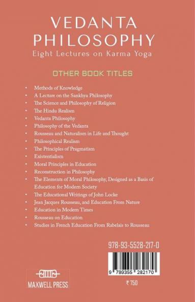 VEDANTA PHILOSOPHY Eight Lectures on Karma Yoga