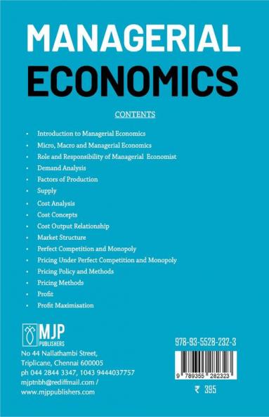 MANAGERIAL ECONOMICS