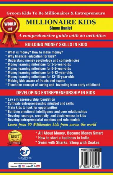 MILLIONAIRE KIDS: Raise Money Smart Kids. Develop Entrepreneurial Mind