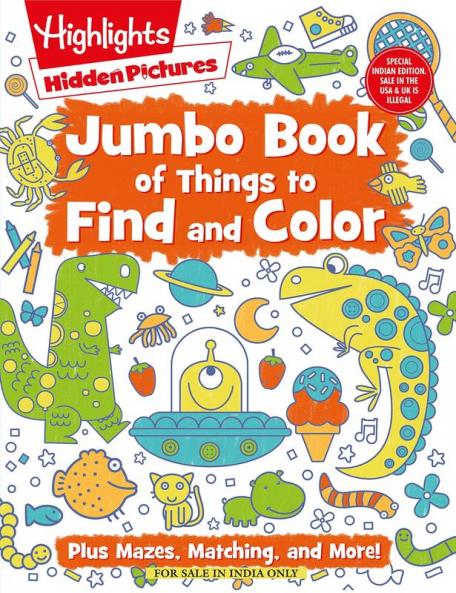 Jumbo Book of Things to Find and Color (English)