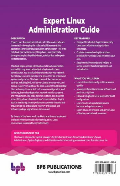 Expert Linux Administration Guide