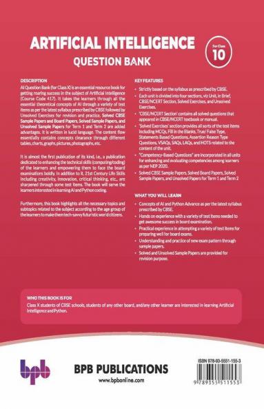 Artificial Intelligence Question Bank (for Class X)