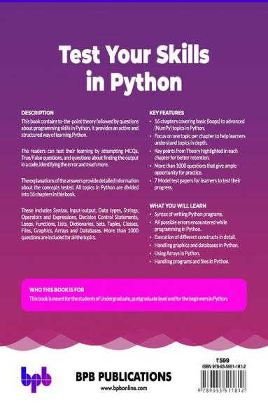 Test Your Skills in Python - Second Edition