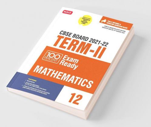 Class 12-100 Percent Exam Ready CBSE Board Term 2 Objective Question Bank Mathematics